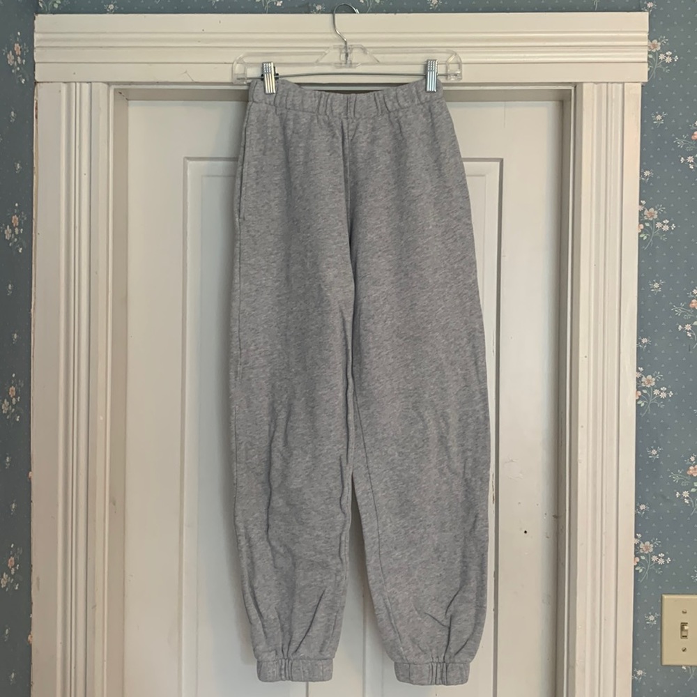 Brandy Melville Grey Rosa Sweatpants